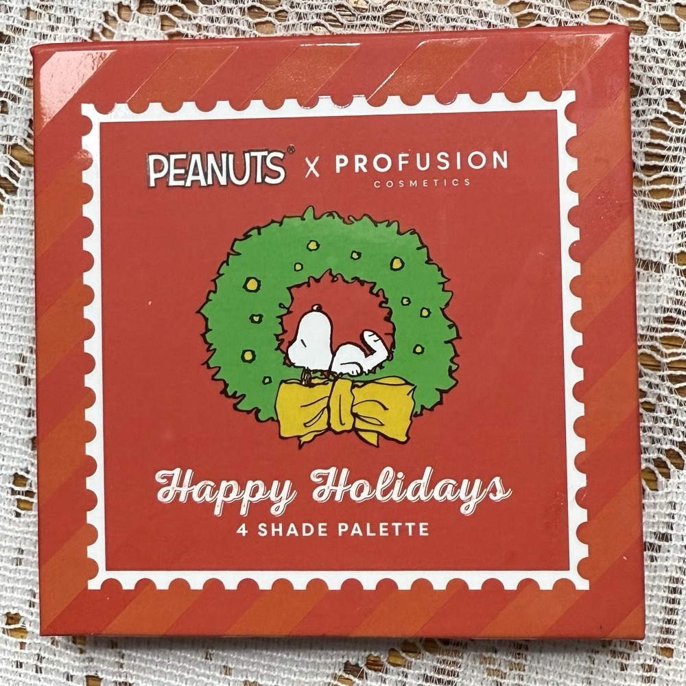 New X Profusion Cosmetics Peanuts 4 Shade Pallette‎ Eye Make-Up Happy Holidays